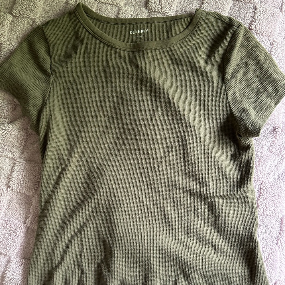 Old Navy womens Olive Green Shirt